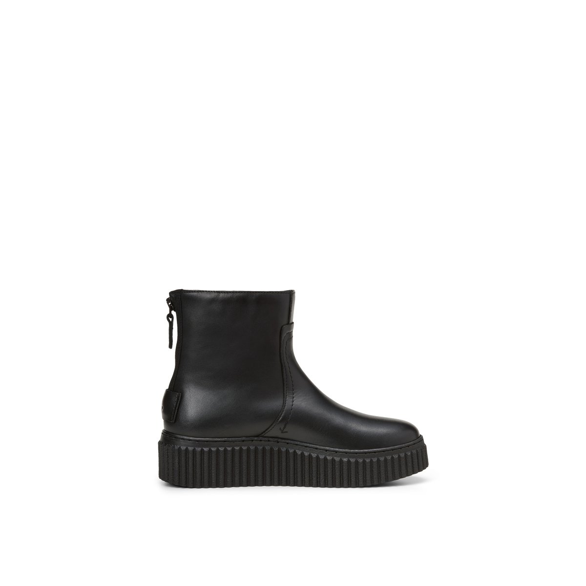 Botte à fermeture éclair modèle Bianca avec une doublure chaude et moelleuse noir, MARC O'POLO