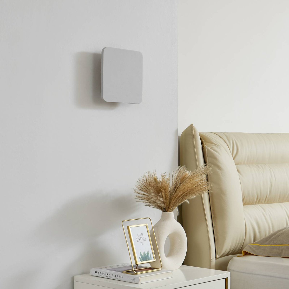 Applique en métal moderneLED, Elrik blanc, LUCANDE
