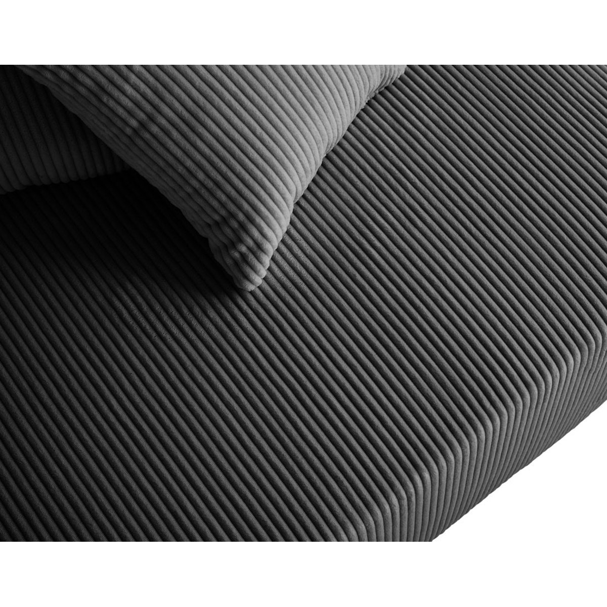 Canapé d'Angle réversible 4 places - EDINBURG gris foncé, BEST MOBILIER