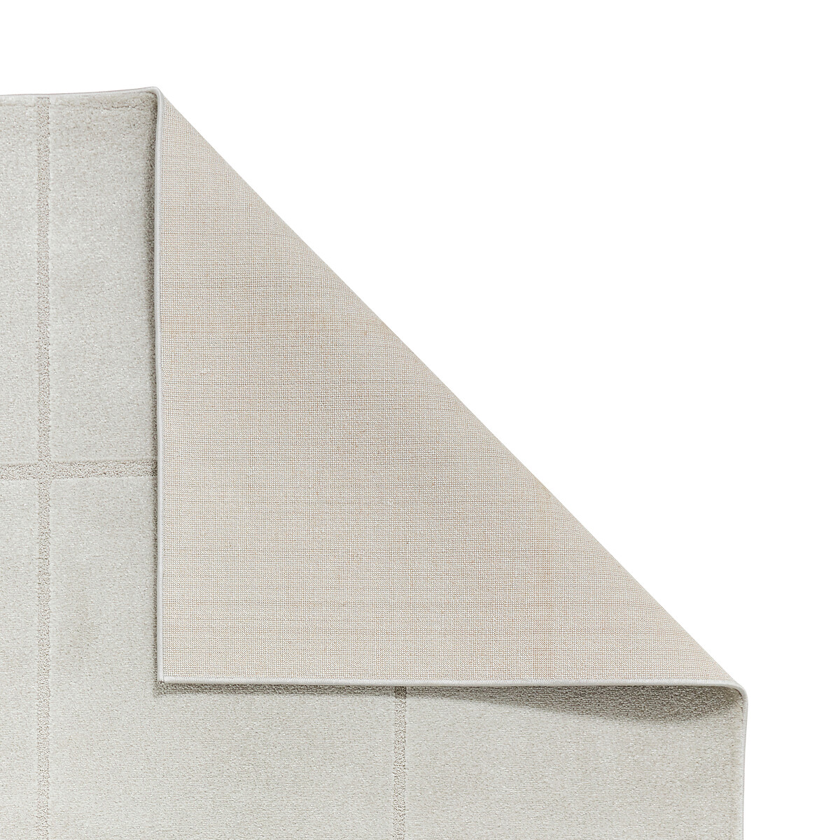 Modern Geometric Carved Soft-Touch Rug silver-coloured, SO'HOME