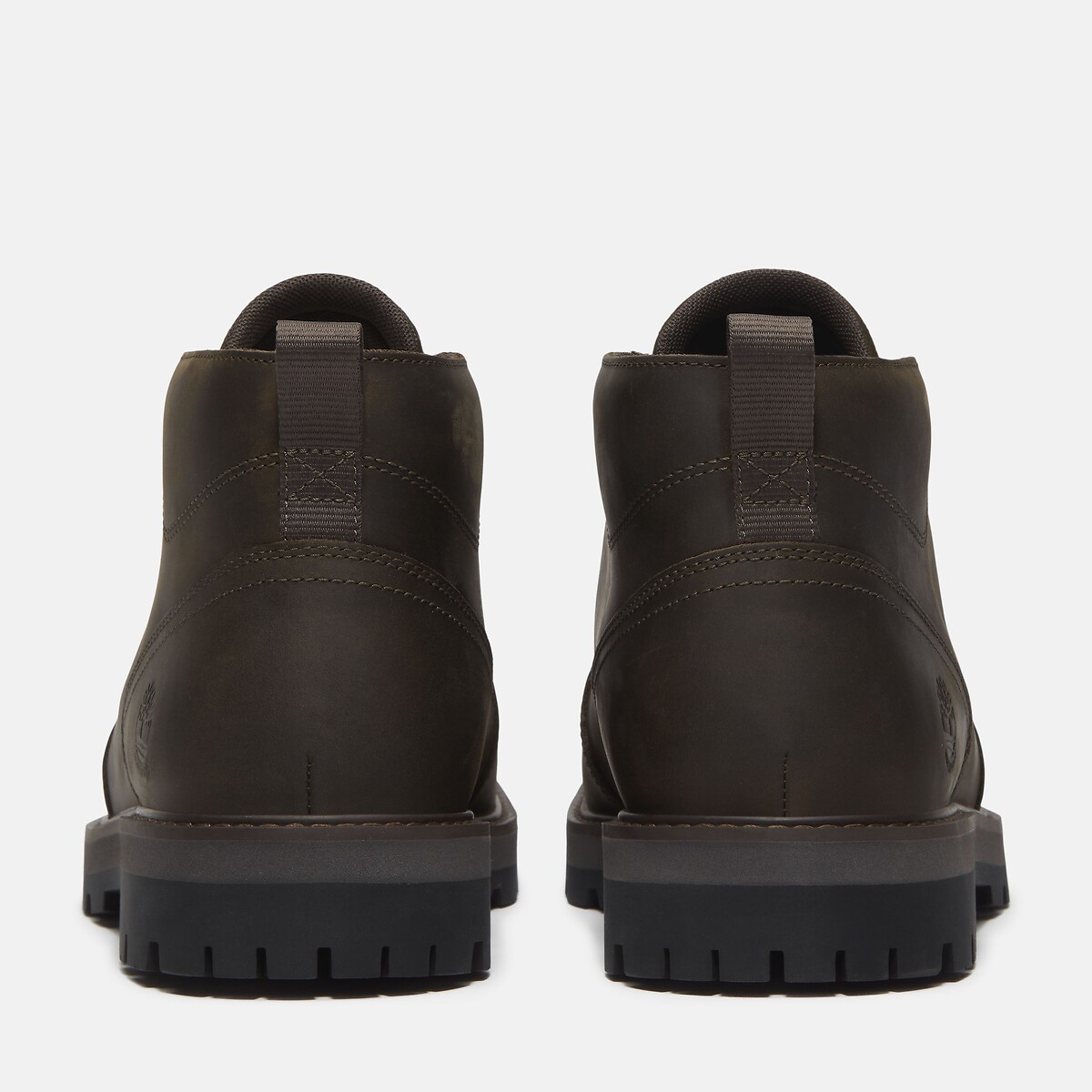 Bottines à lacets en cuir BRITTON ROAD MID LACE CHUKKA kaki foncé, TIMBERLAND