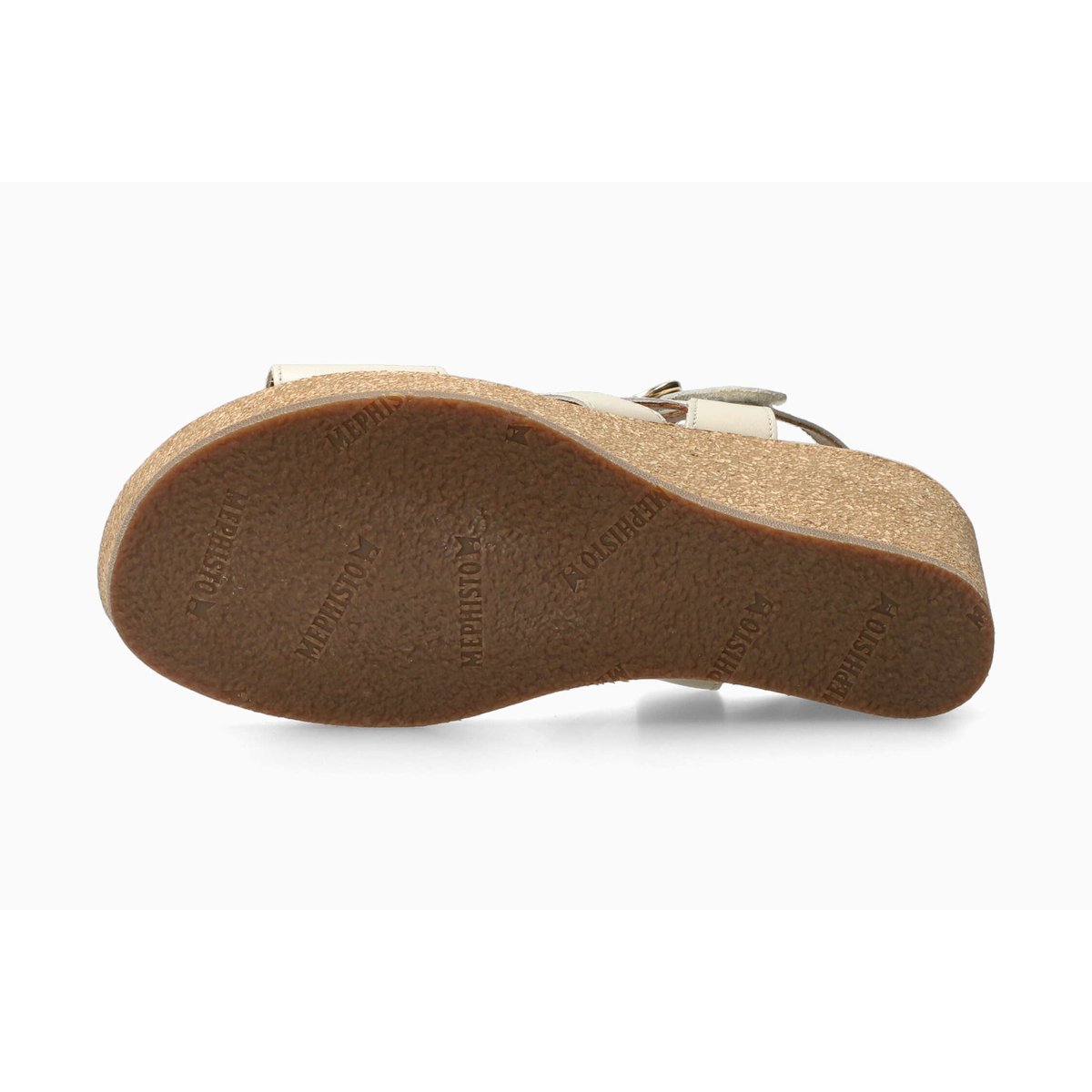 Sandales en cuir NONNIE gris fog p5149351, MEPHISTO