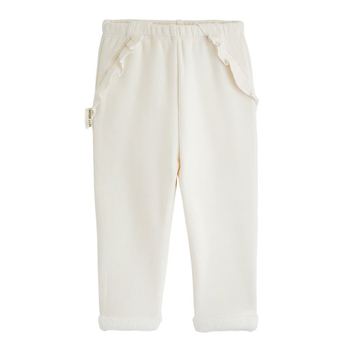Lot de 2 leggings enfant en molleton ultra chaud Ilana bleu, PETIT BEGUIN