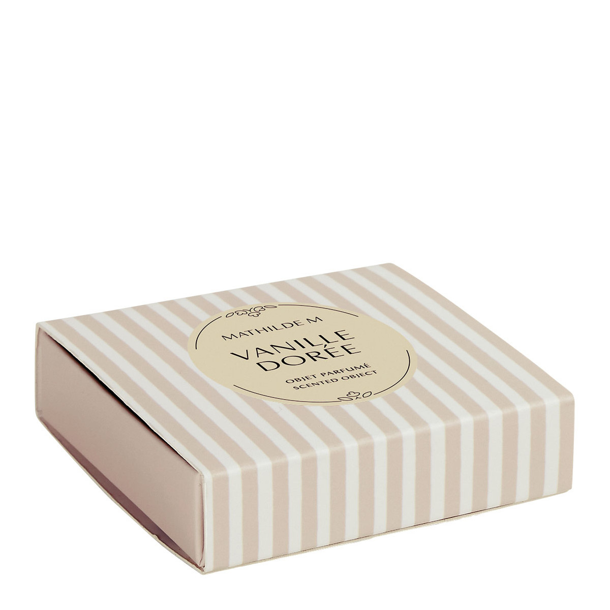 Coffret de 4 décors fondants en cire parfumée - VANILLE DORÉE blanc, MATHILDE M