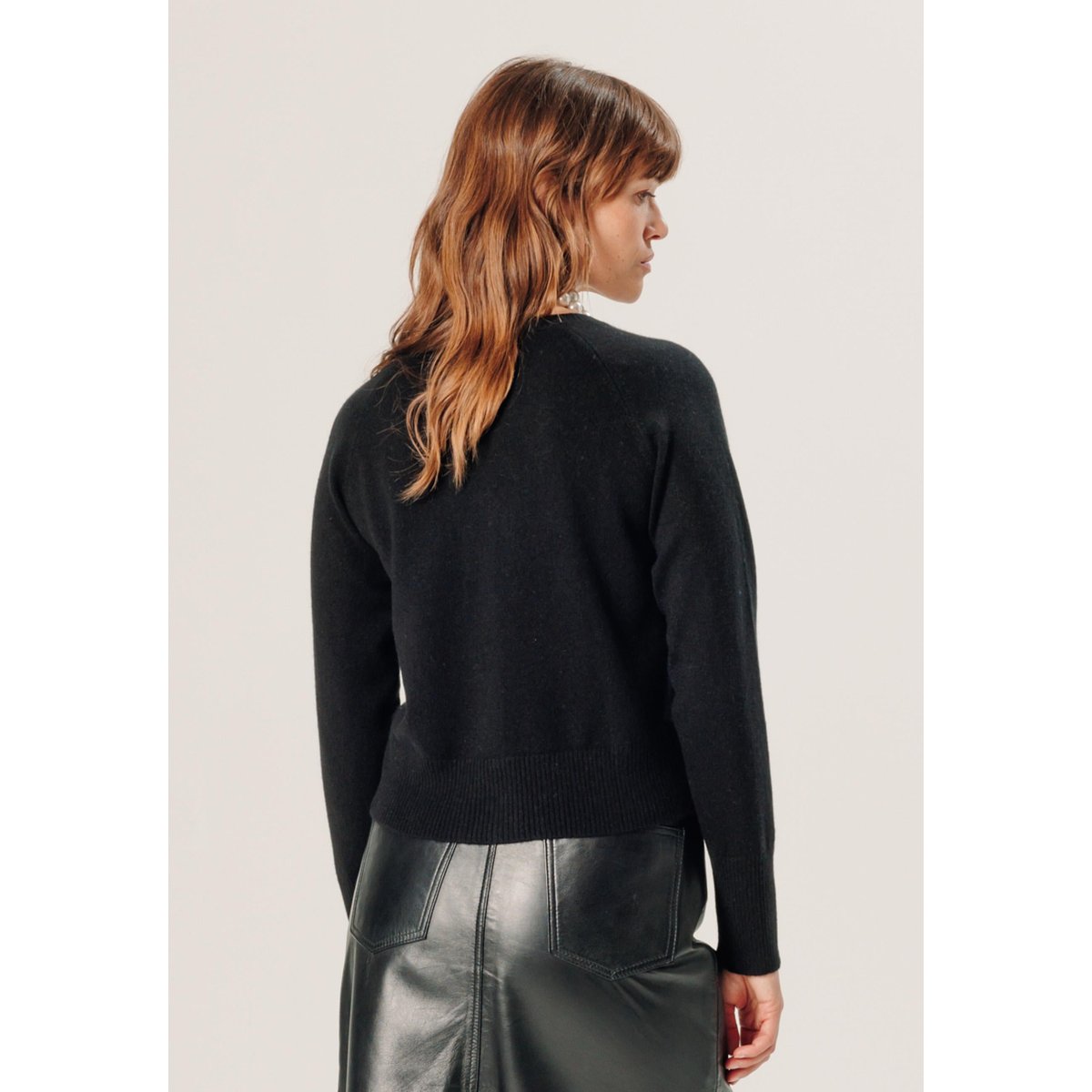 Cardigan en cachemire 2 fils noir, RODIER