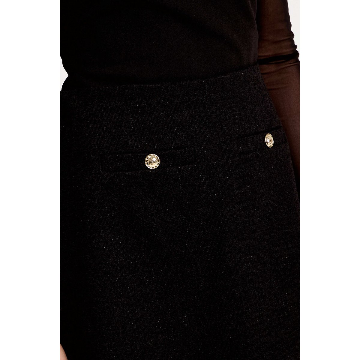 Jupe-short courte noir, CACHE CACHE