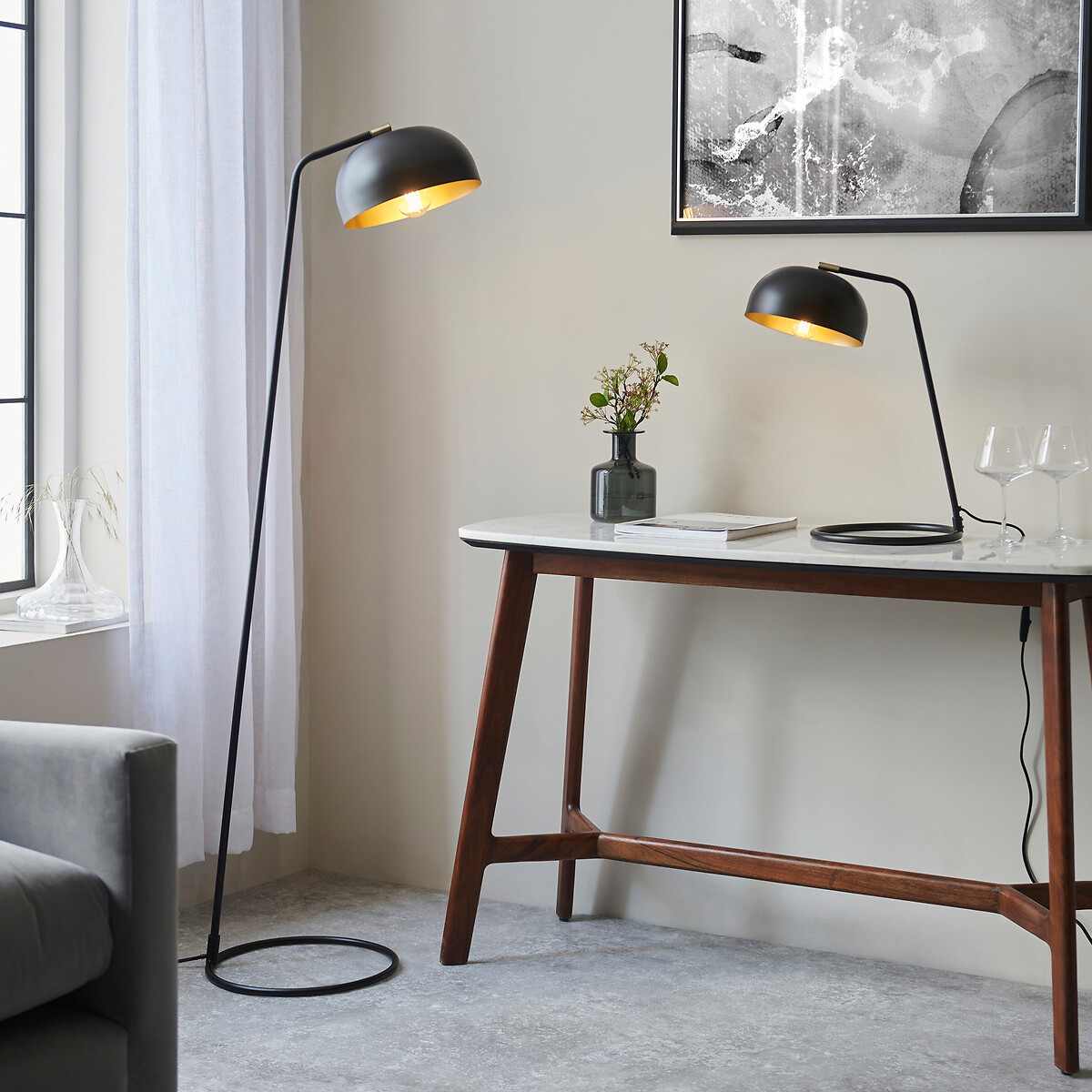 Blair Modern Style Floor Light aged brass, SO'HOME
