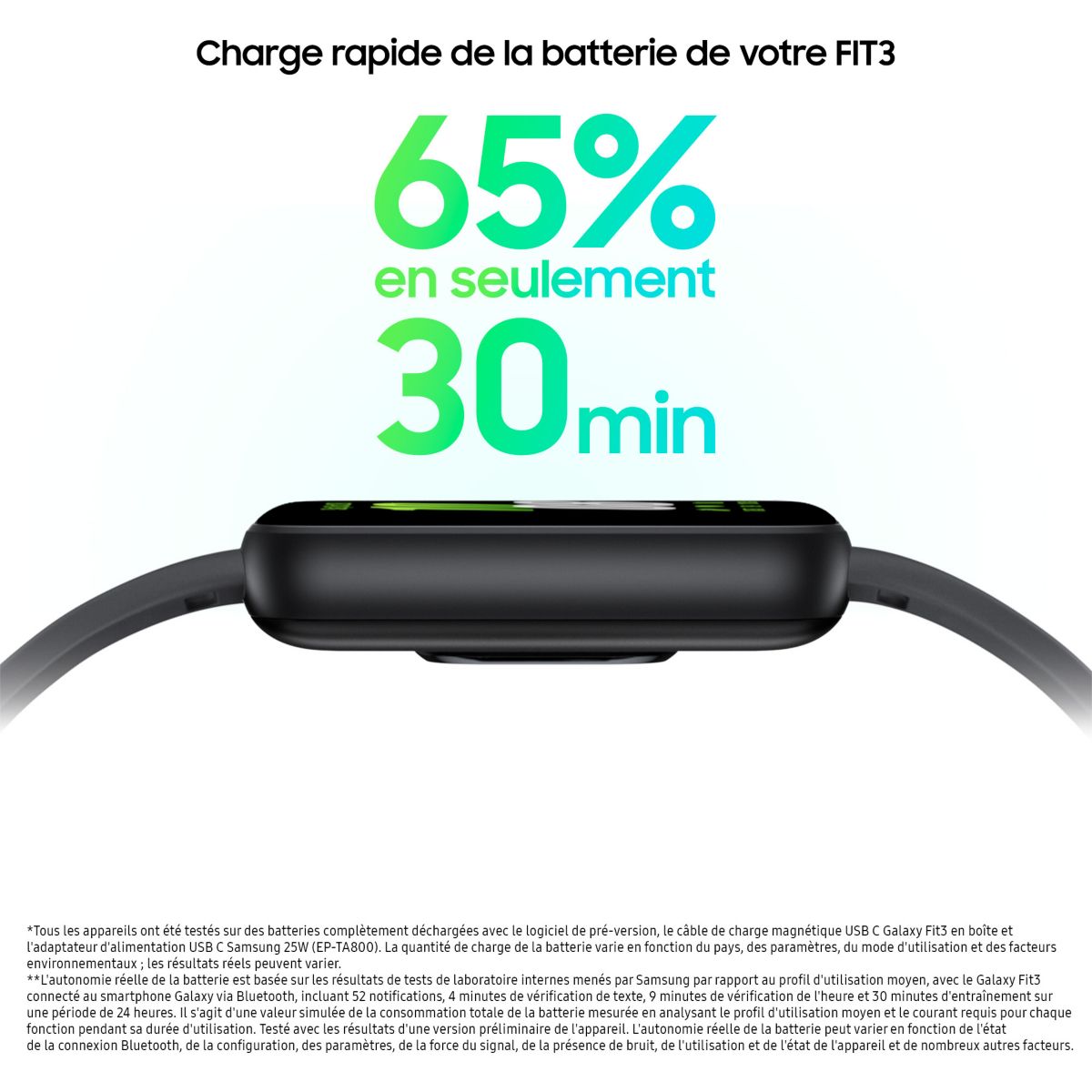Montre santé Galaxy Fit3 Gris gris, SAMSUNG