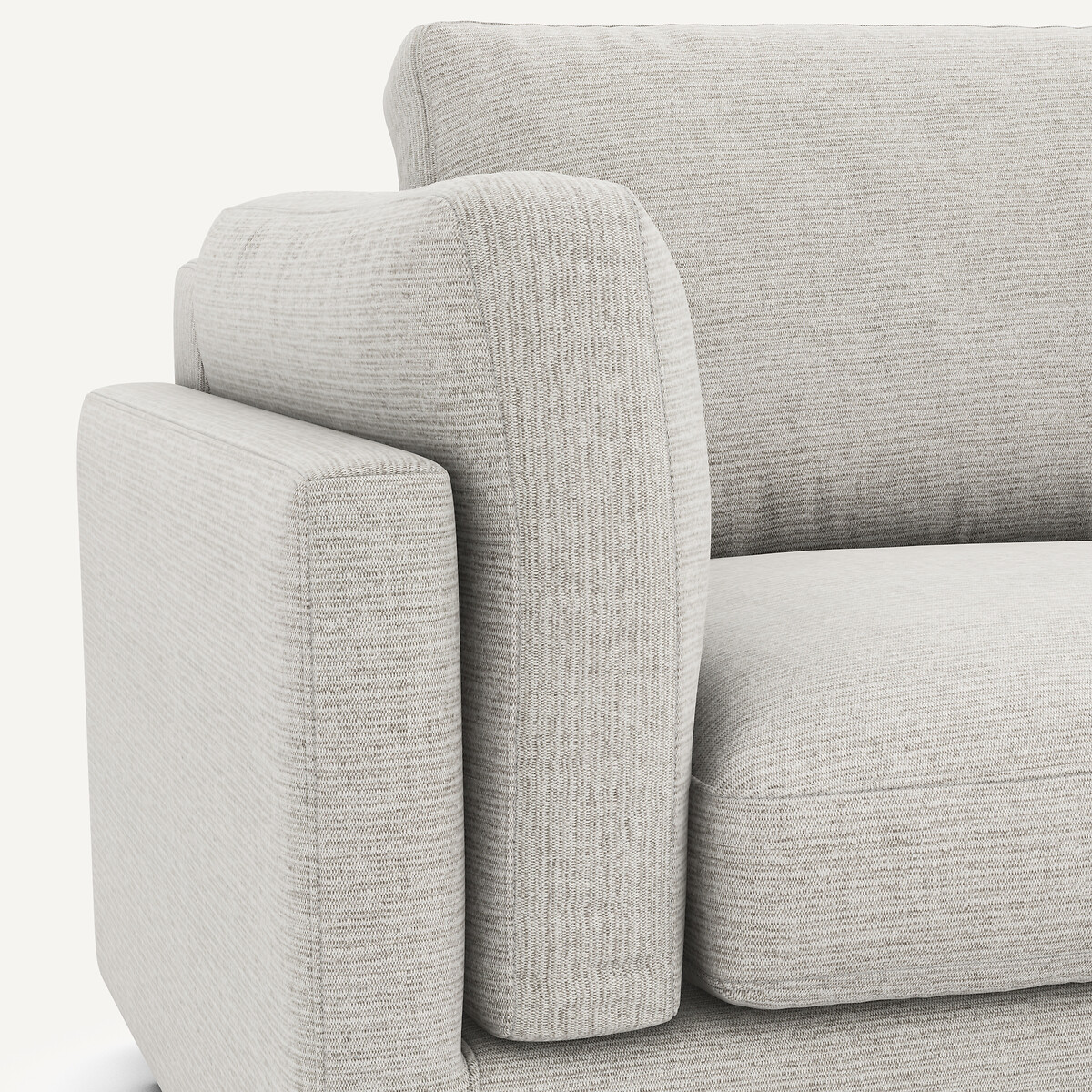 Schlafsofa, aus recycelter Baumwolle, CÉSAR hellgrau, AM.PM