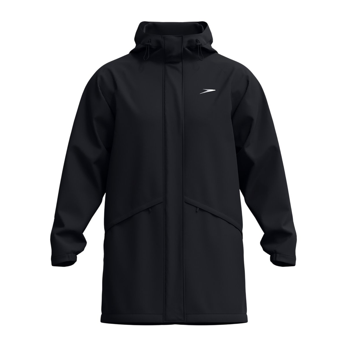Veste unie et hydrofuge à capuche PRO noir, SPEEDO