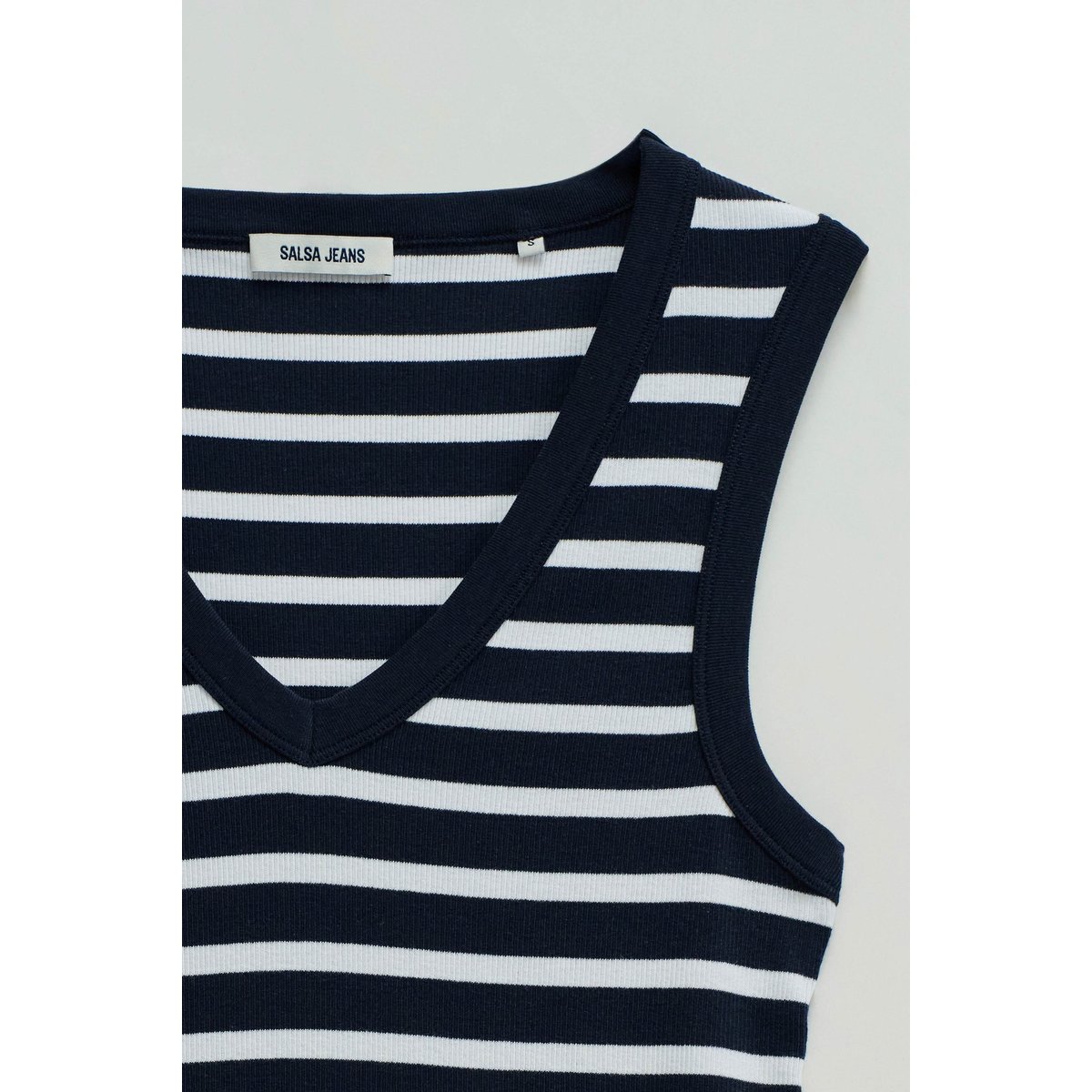 TOP BASIQUE À RAYURES blanc, SALSA JEANS