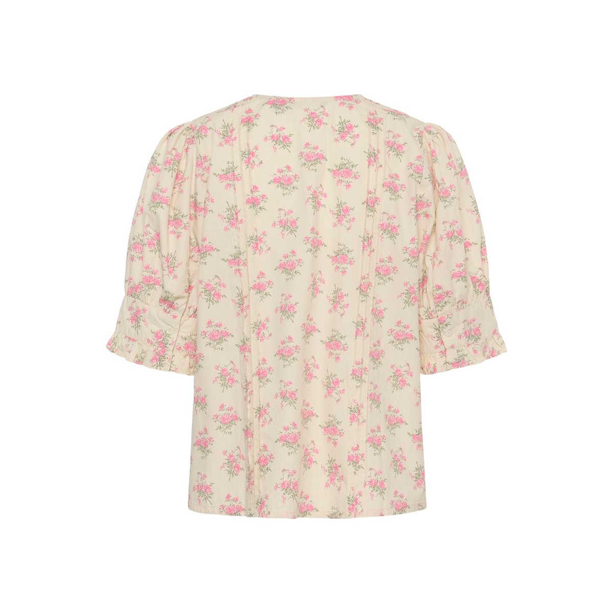 Chemise à manches courtes beige whitecap/pink flowers, CULTURE