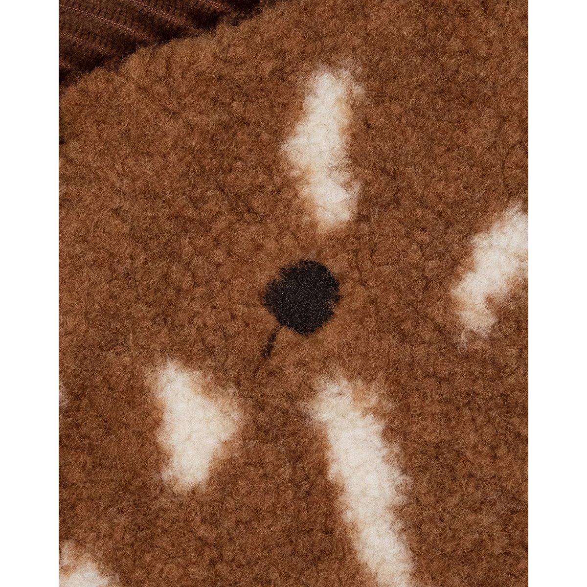 Veste en sherpa camel et écru, FAGUO