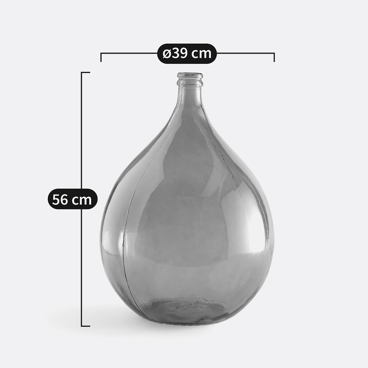 Izolia 56cm Glass Demi-John Vase emerald, LA REDOUTE INTERIEURS