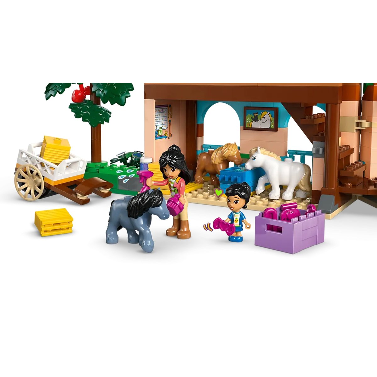 Le ranch et les écuries des poneys multicolore, LEGO