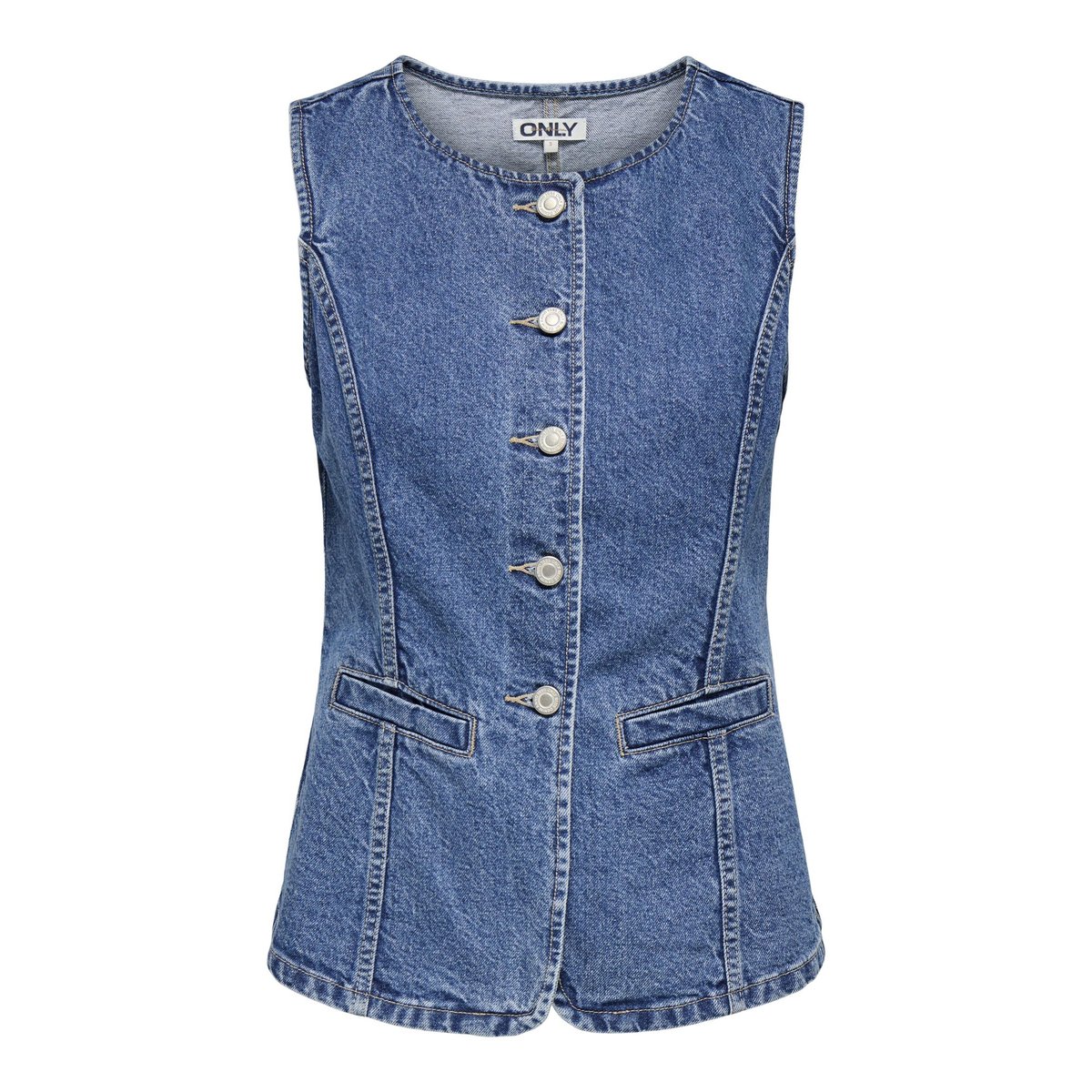 Top medium blue denim, ONLY