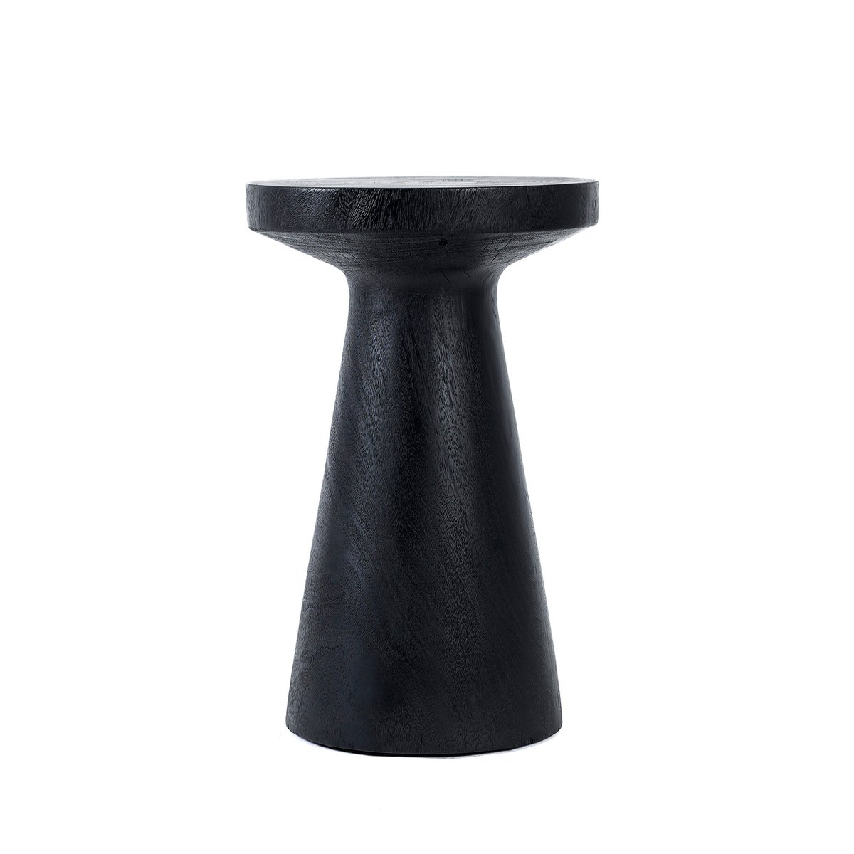 Table d’appoint en suar FIJI noir, BAZAR BIZAR