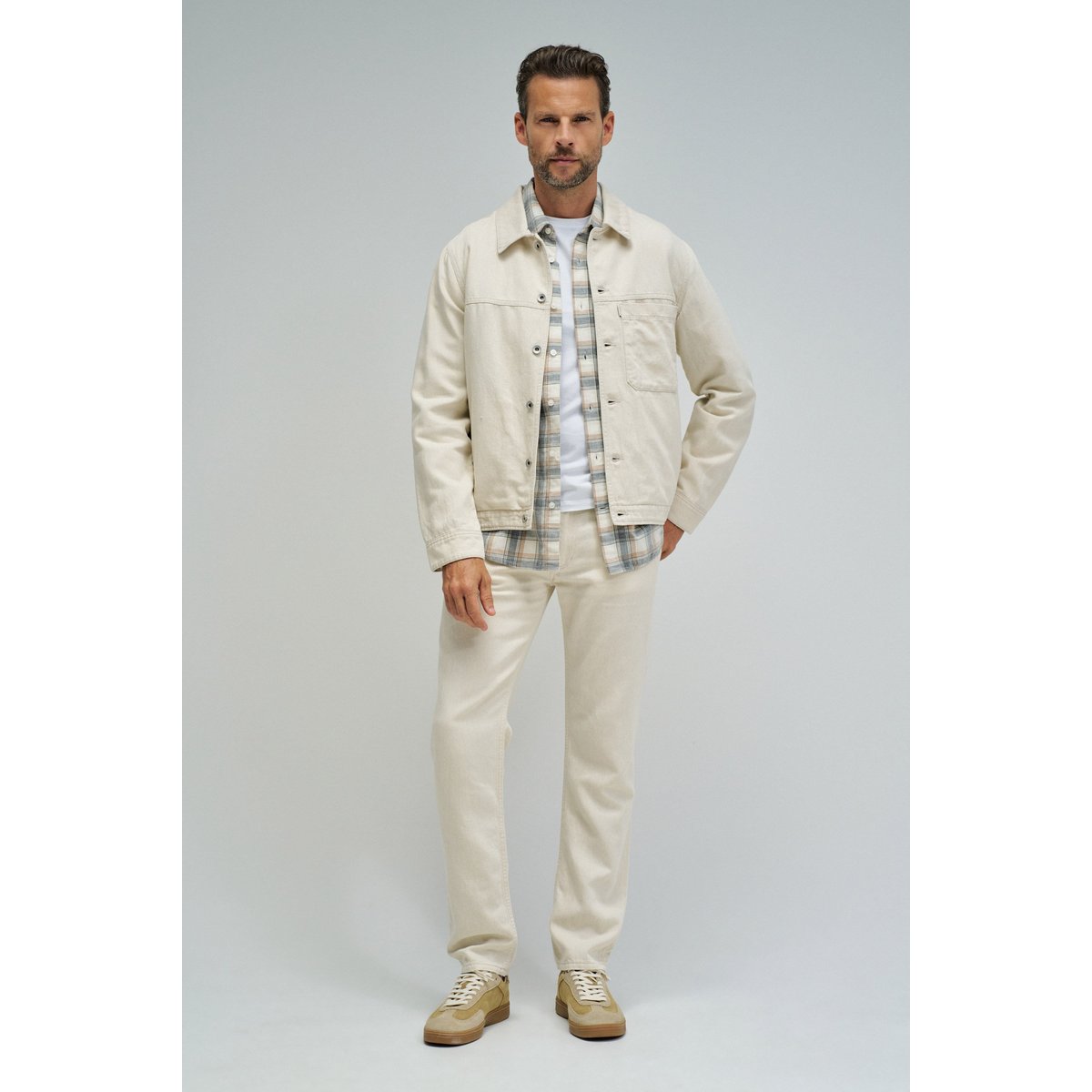 SURCHEMISE EN LIN beige, SALSA JEANS