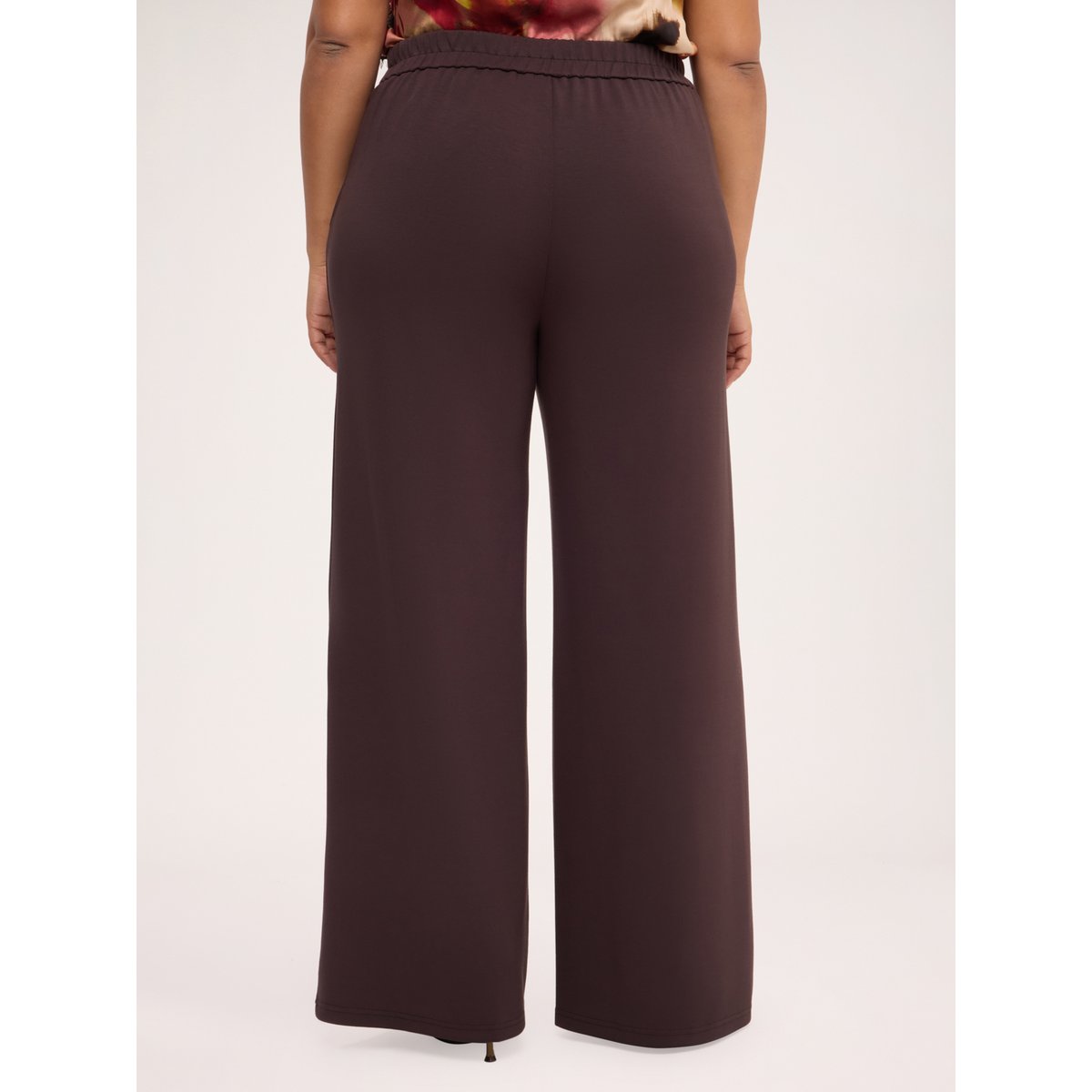 Pantalon à jambes larges marron, FIORELLA RUBINO