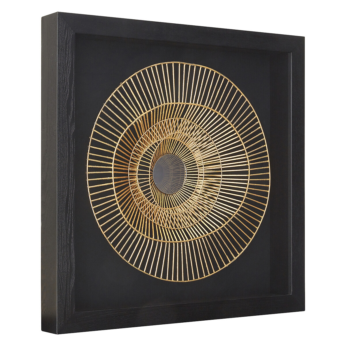 Gold and Black Modello Metal Framed Wall Art black, FIFTY FIVE SOUTH