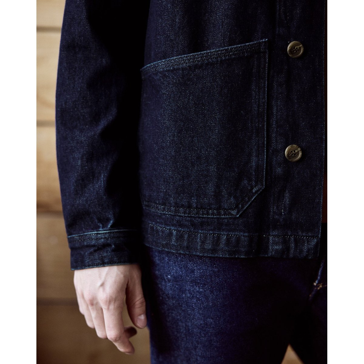 Veste coton LIFFRE bleu foncé, FAGUO