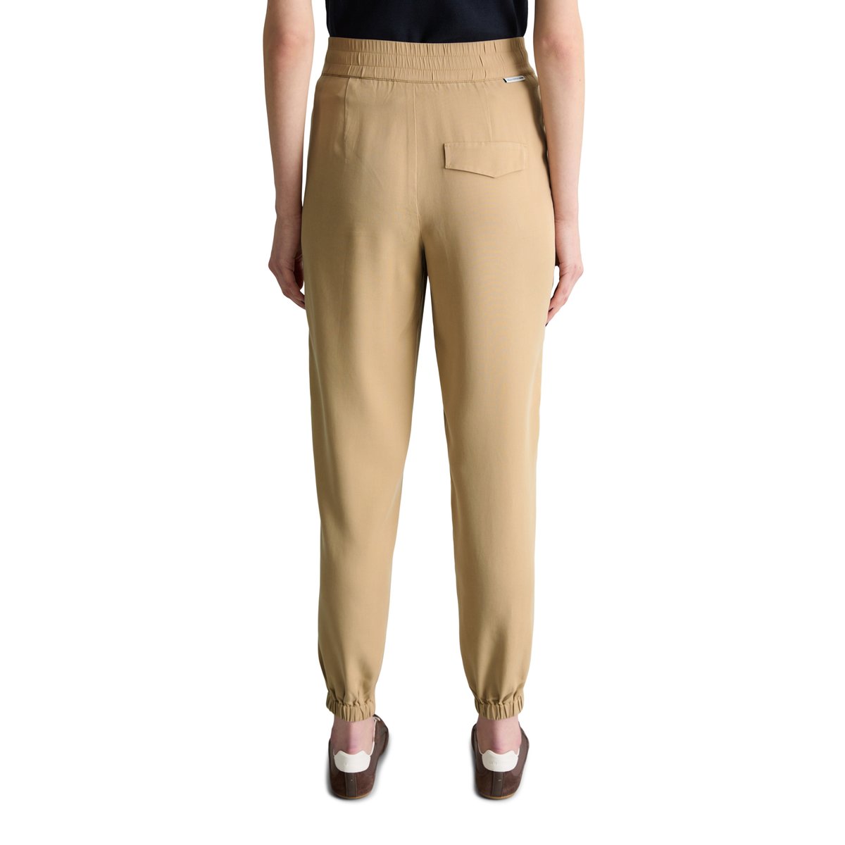 Pantalon relaxed en lyocell LENZING™ beige, MARC O’POLO DENIM