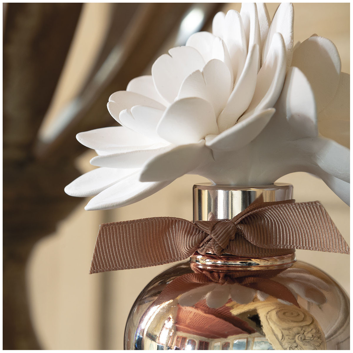 Recharge en biscuit de porcelaine pour diffuseur de parfum blanc, MATHILDE M