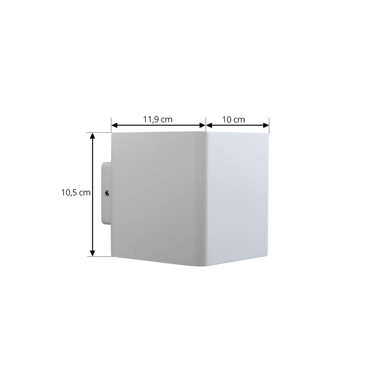 Applique extérieure en aluminium moderneLED blanc, LUCANDE