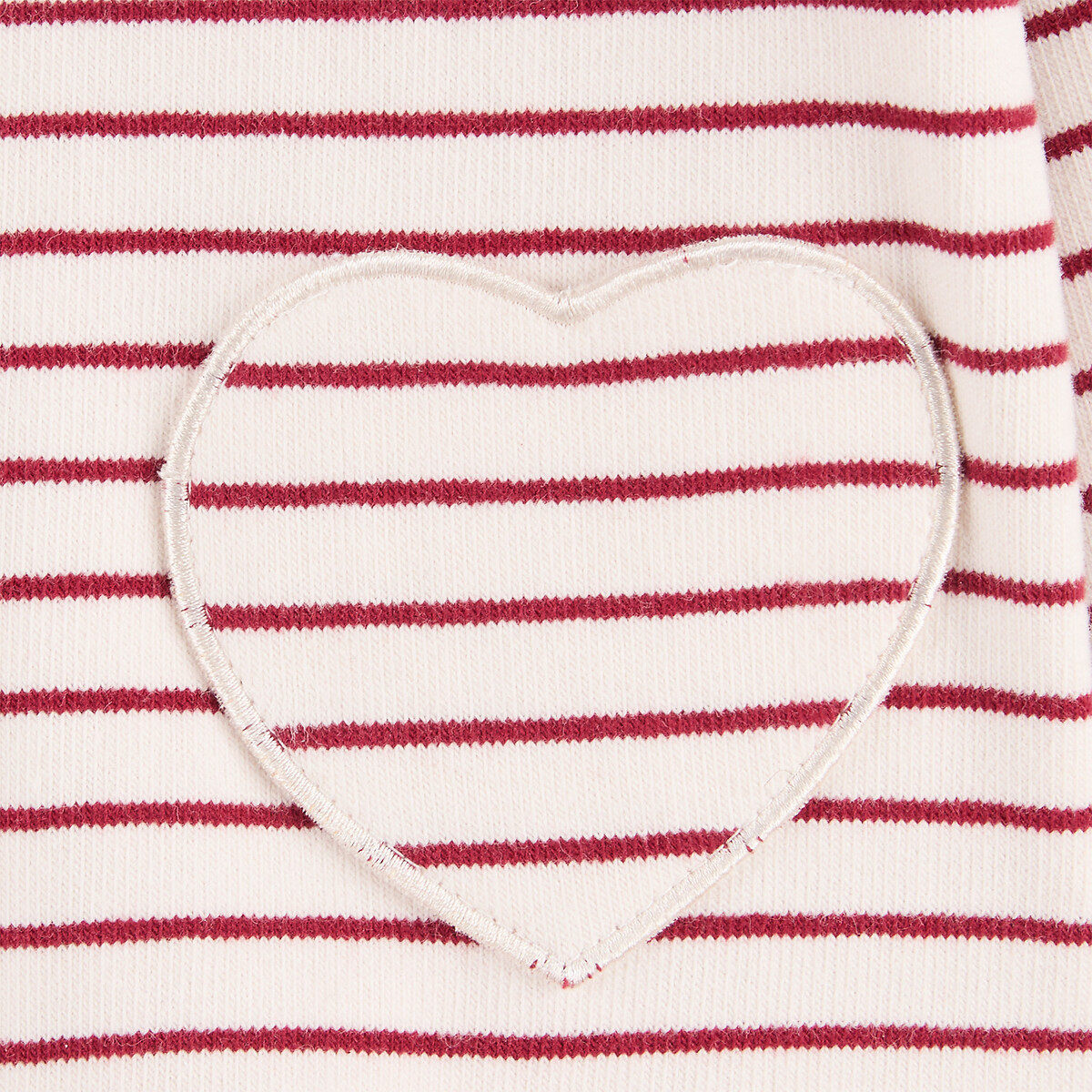 Conjunto de dos piezas: camiseta y pantalón sarouel a rayas crudo/marrón, LA REDOUTE COLLECTIONS