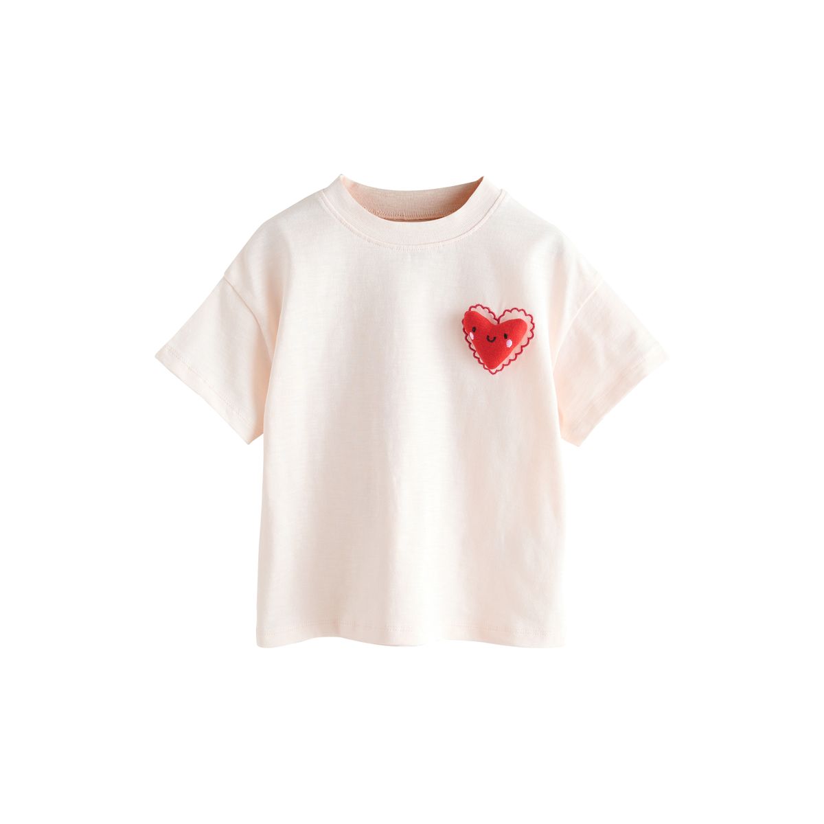 T-shirt, lot de 3 cœurs rouges, NEXT