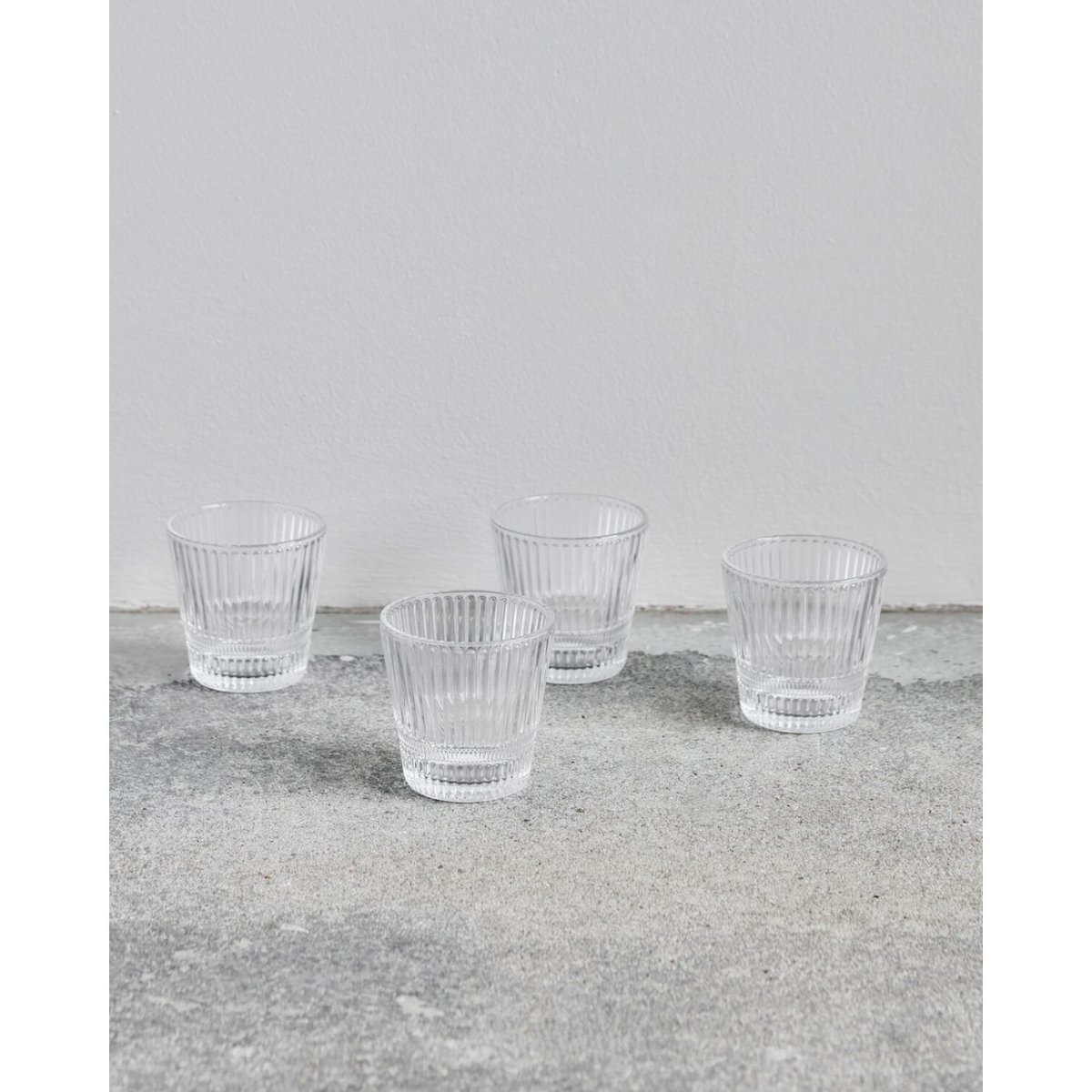 Lot de 4 verres à eau Slots transparent, HOUSE DOCTOR