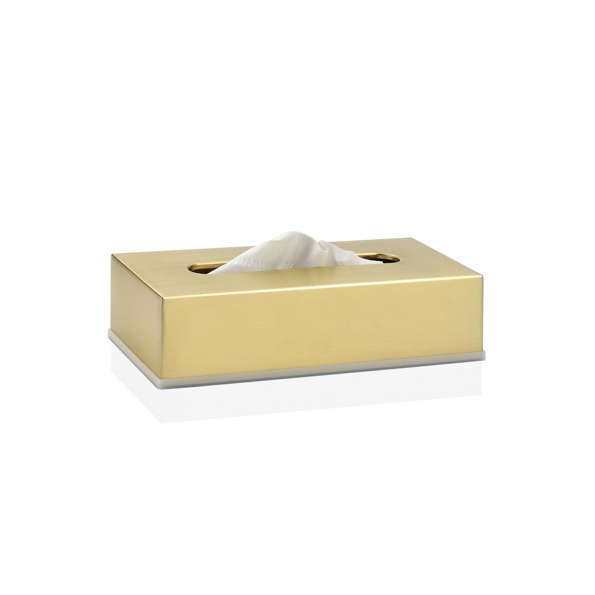 Boîte à Mouchoirs Rectangulaire en Acier Inoxydable Doré doré, WADIGA