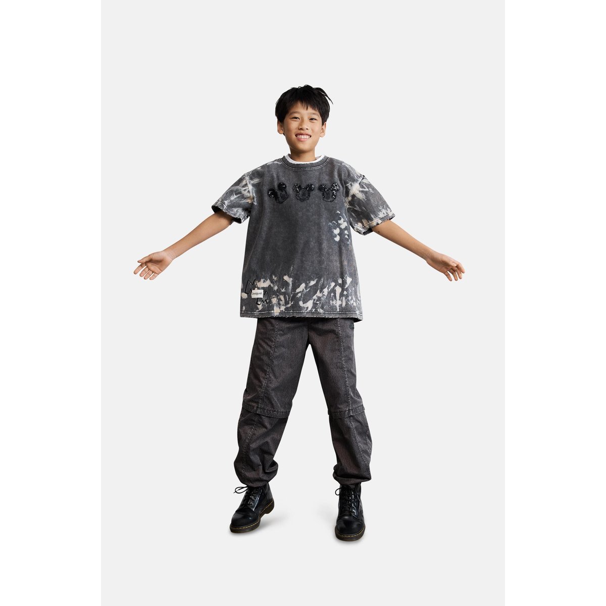 T-shirt tie-dye Mickey™ noir, DESIGUAL