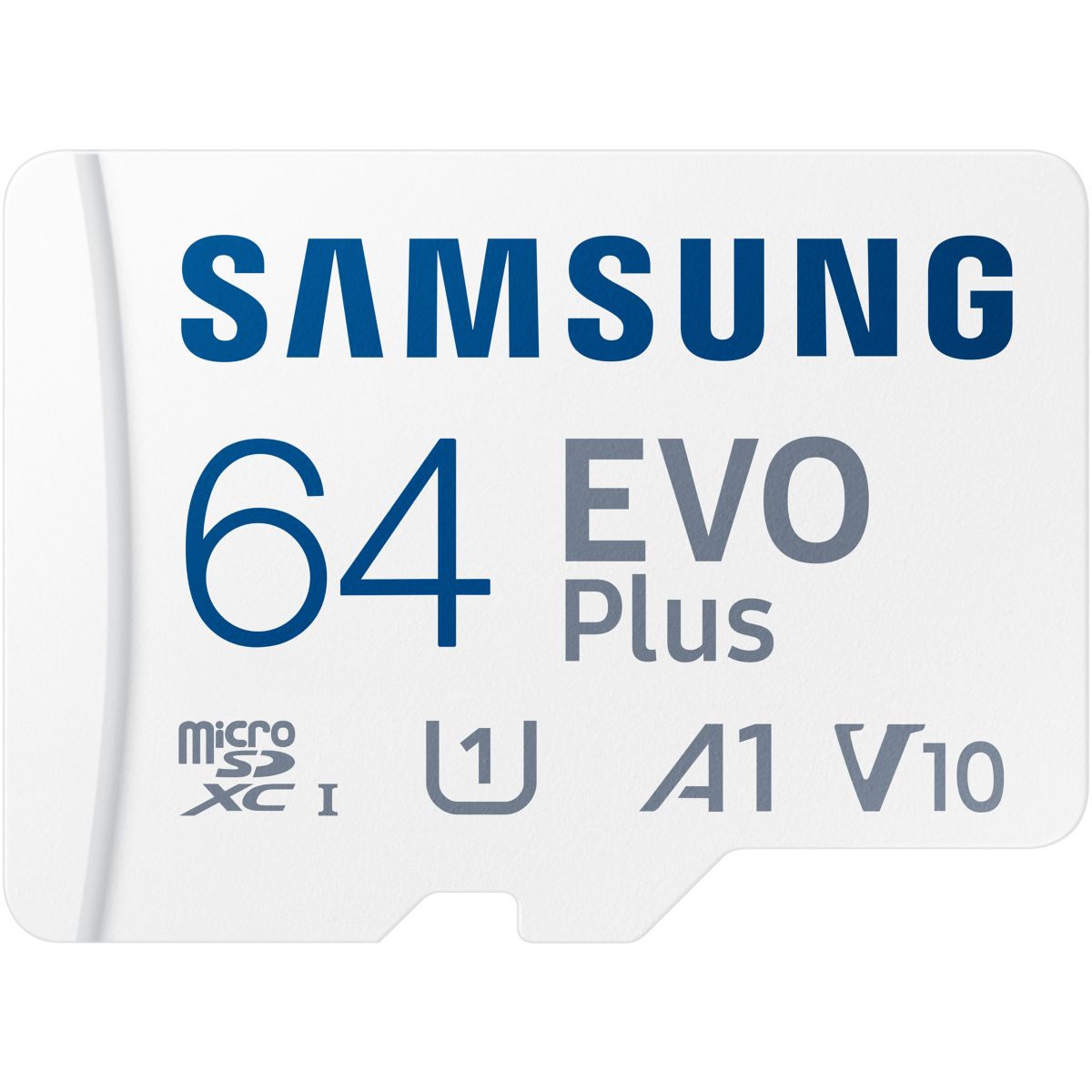 Carte Micro SD 64Go Evo plus avec adaptateur couleur unique, SAMSUNG