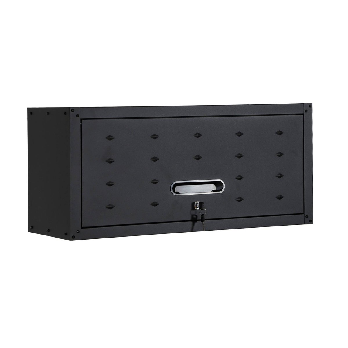 Lot de 2 meubles hauts de rangement pour garage BOBBY noir, SWEEEK