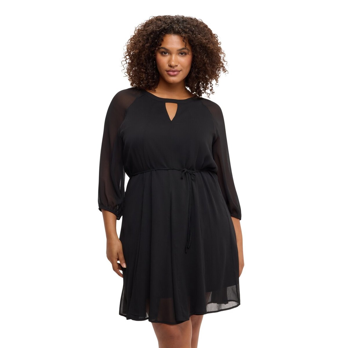 Robe courte évasée noir, FIORELLA RUBINO