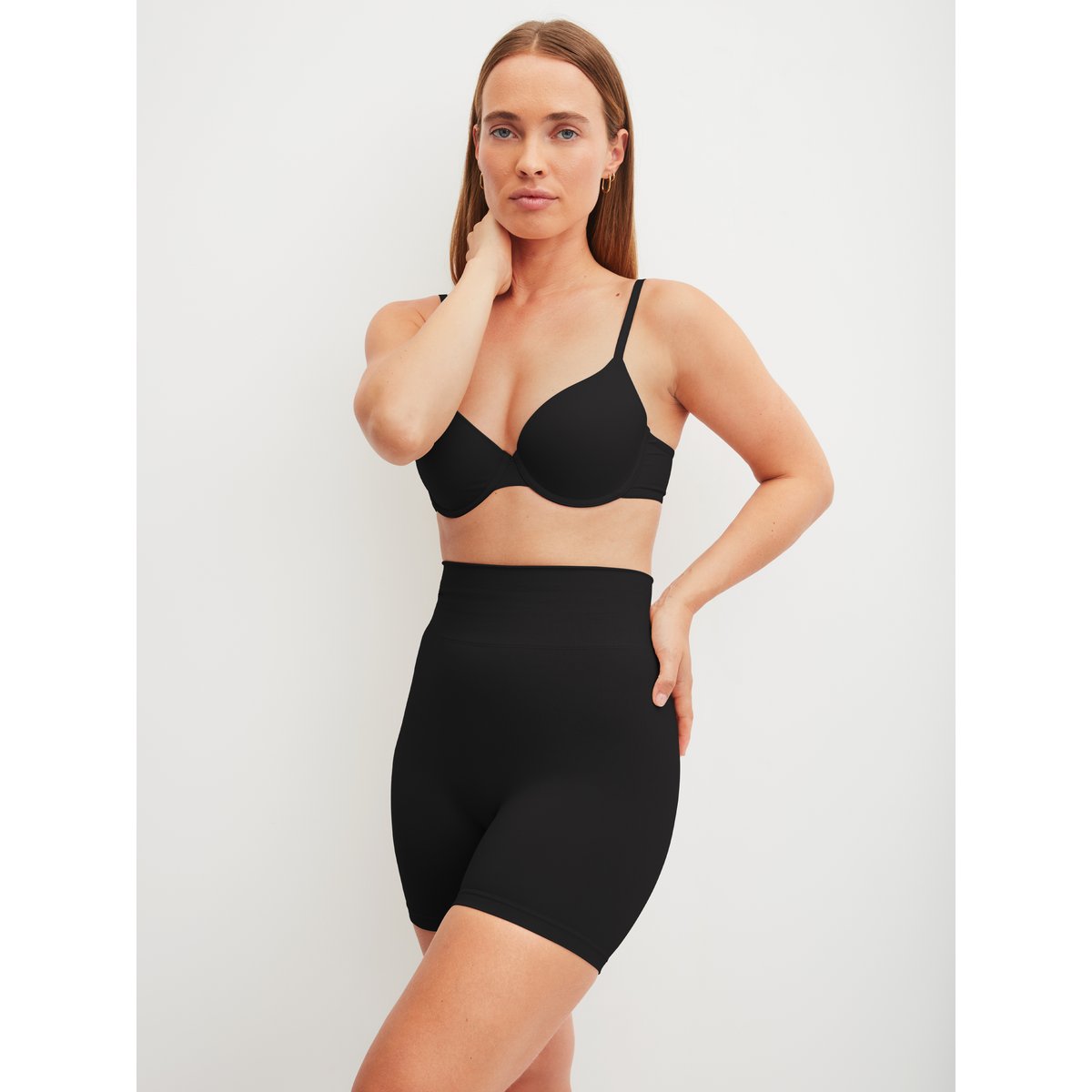 Short gainant Polyamide SEAMLESS SHAPE noir, CALIDA