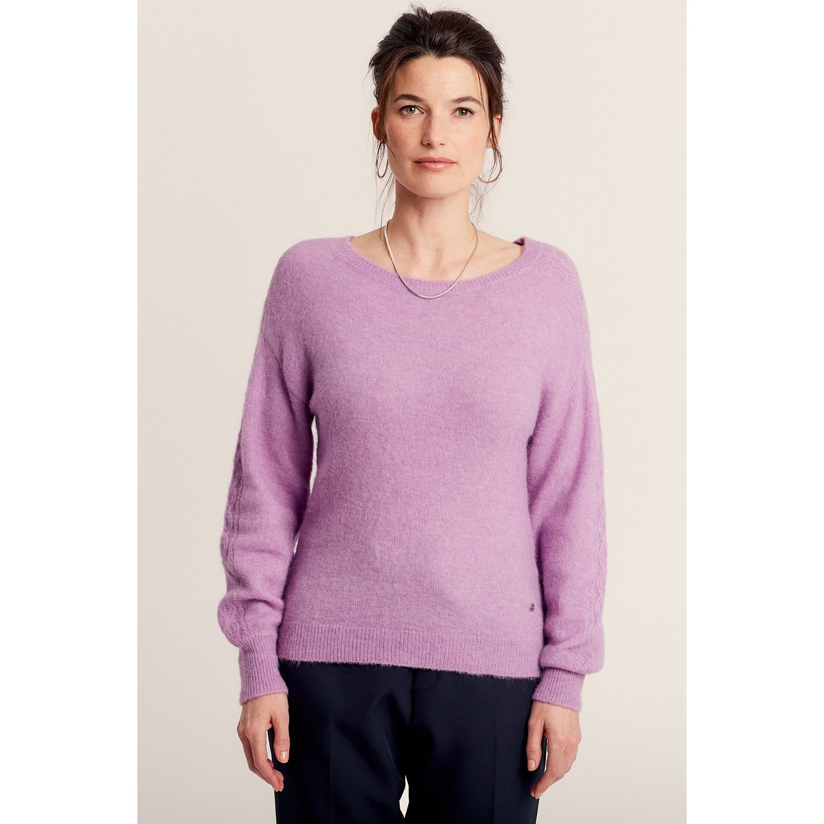 Pull manches longues violet, BREAL