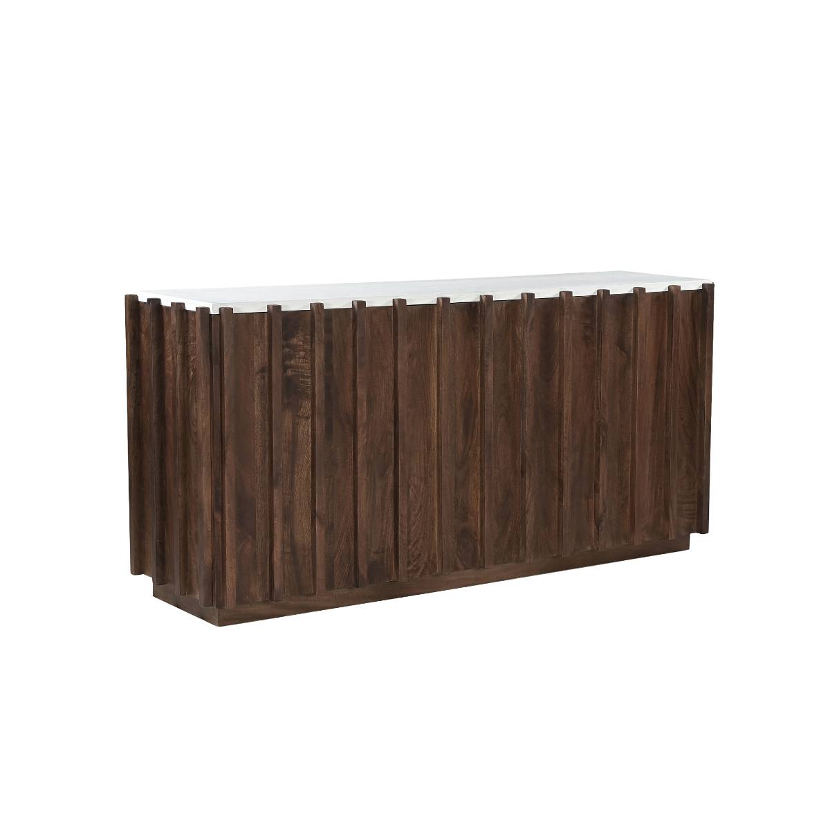Buffet en bois de manguier LILITH bois foncé, MADE IN MEUBLES
