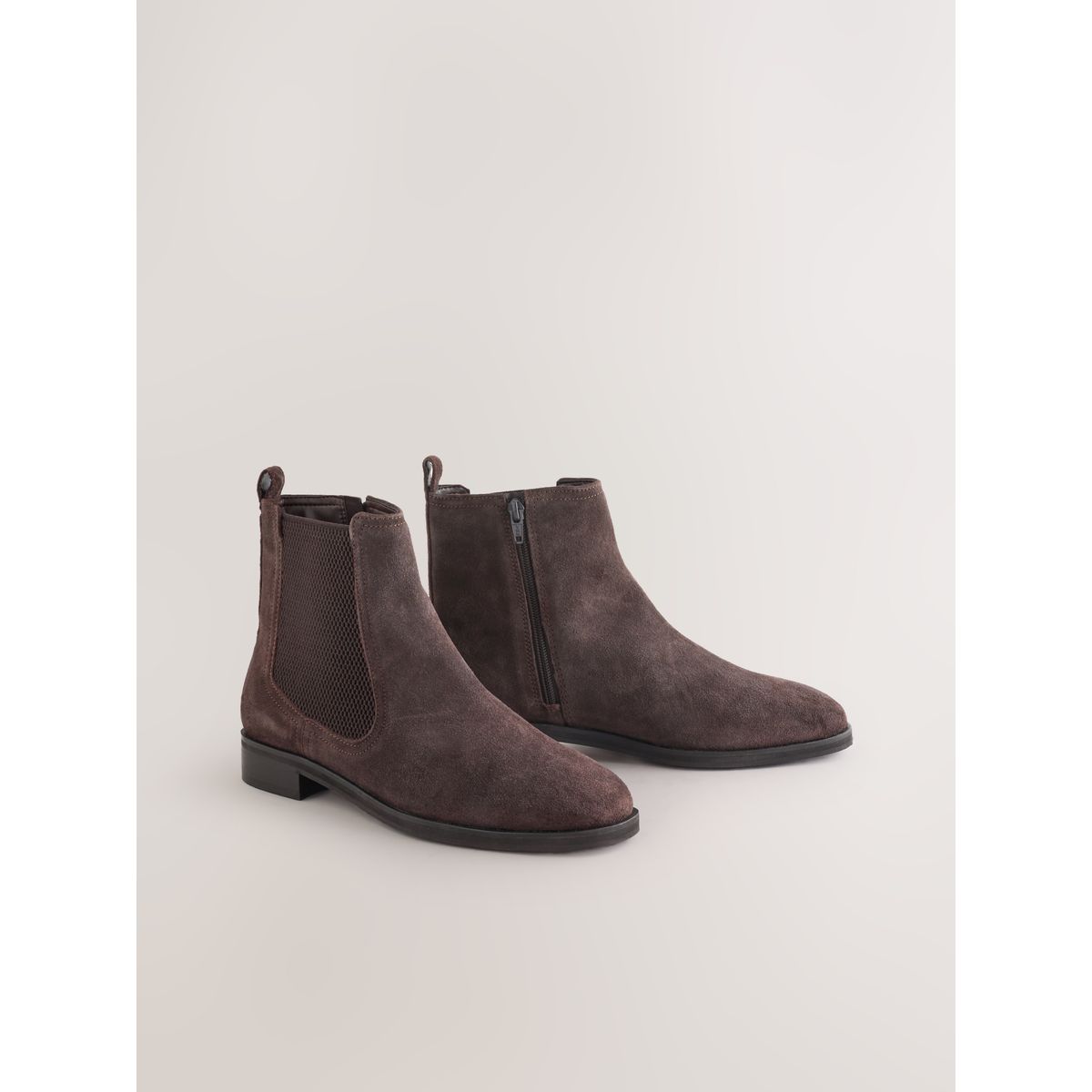 Bottines chelsea forever comfort® daim brun chocolat, NEXT