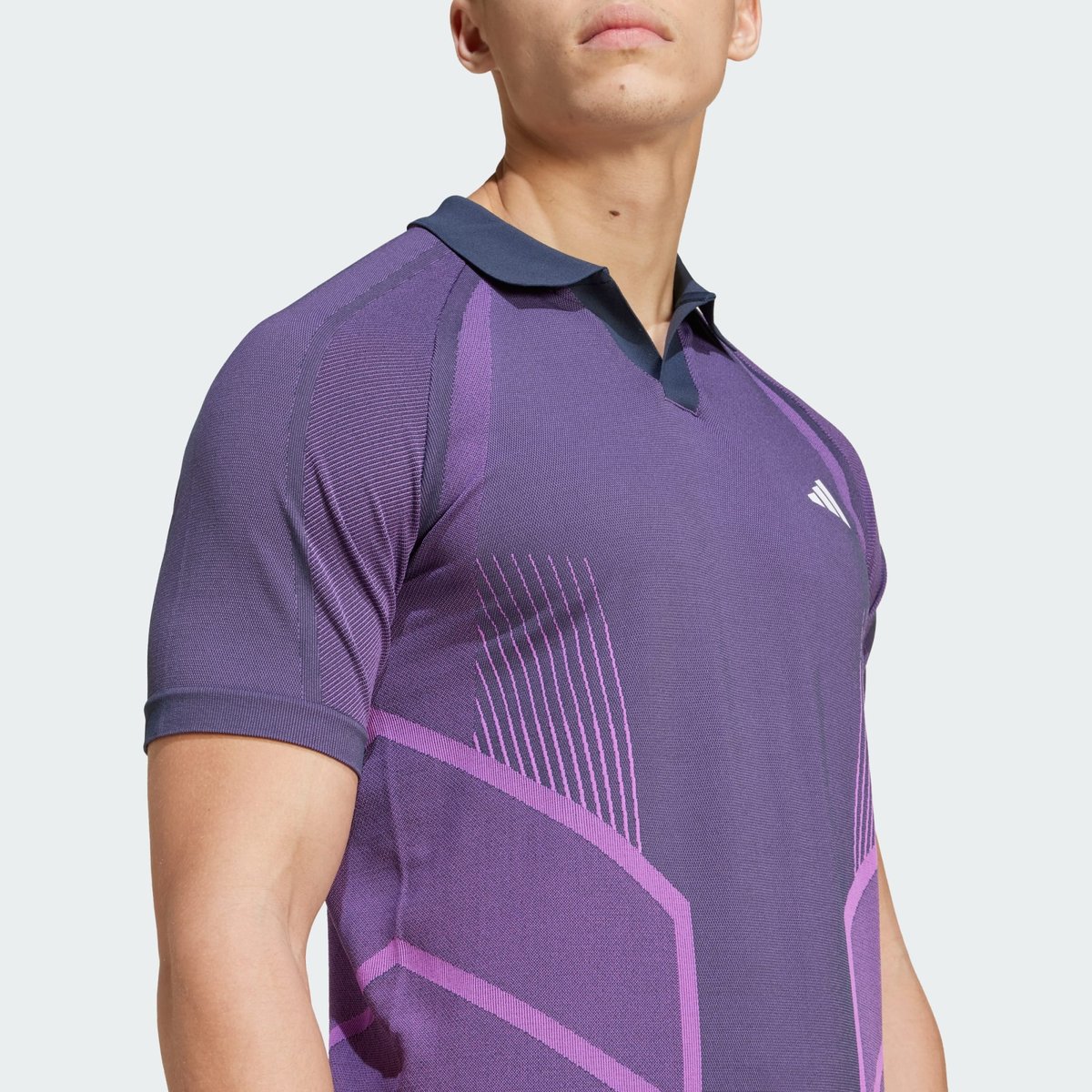 Polo de tennis sans coutures Pro AEROREADY FreeLift aurora ink / preloved purple, adidas Performance