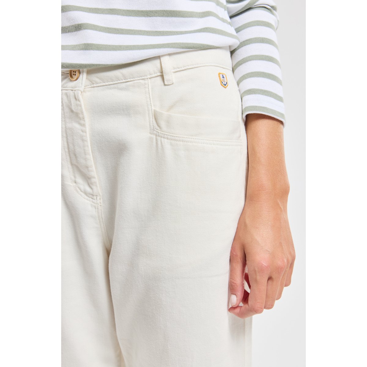 Pantalon large en denim naturel, ARMOR-LUX