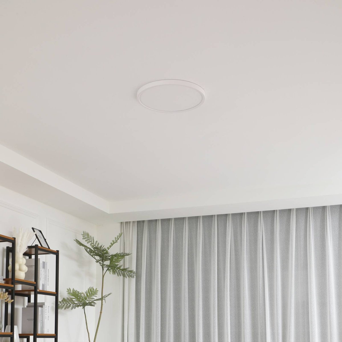 Plafonnier  moderneLED, Pravin blanc mat, LINDBY