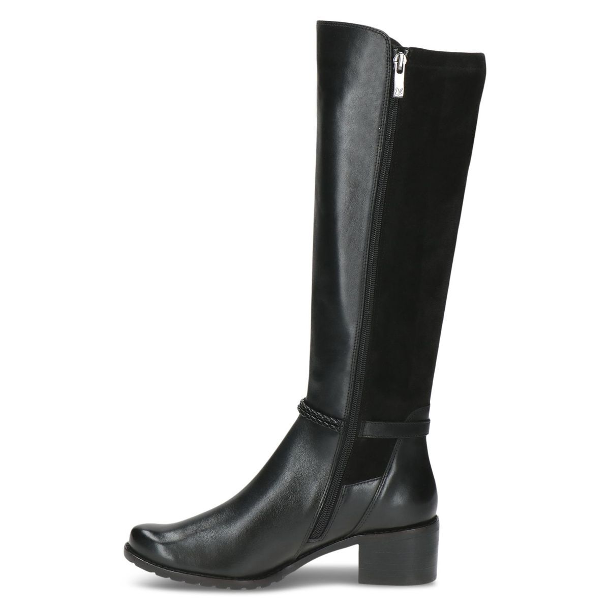 Bottes talon bloc noir zèbre, CAPRICE