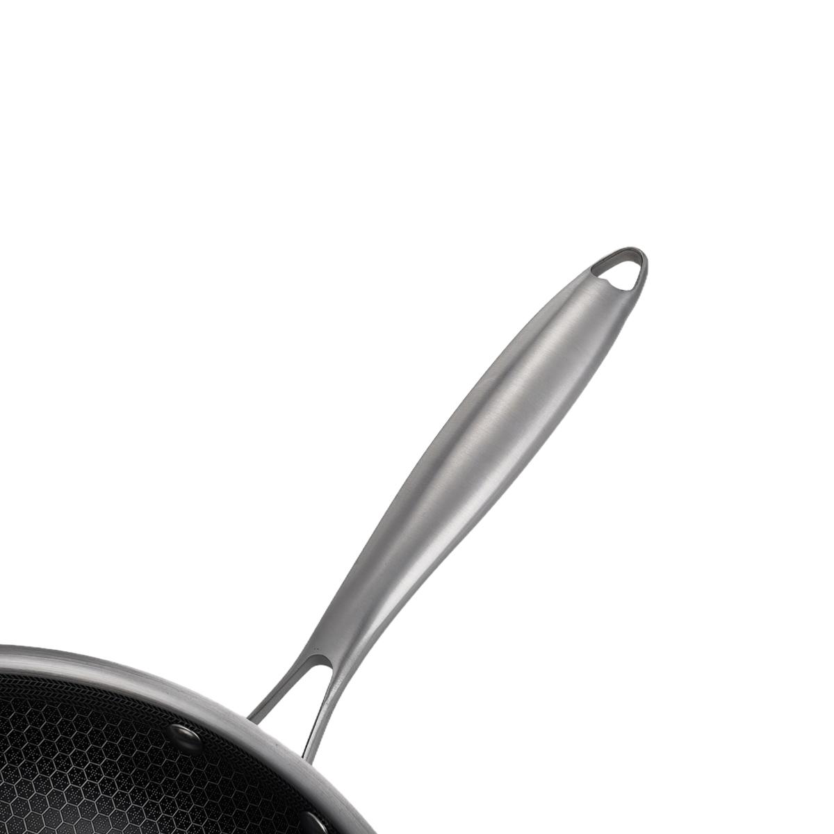 Wok 32cm triplex - "BlackSteel" couleur unique, GAM HOTEL