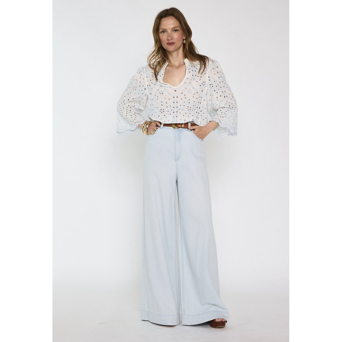 Jean large TARA pure bleached, Maison 123