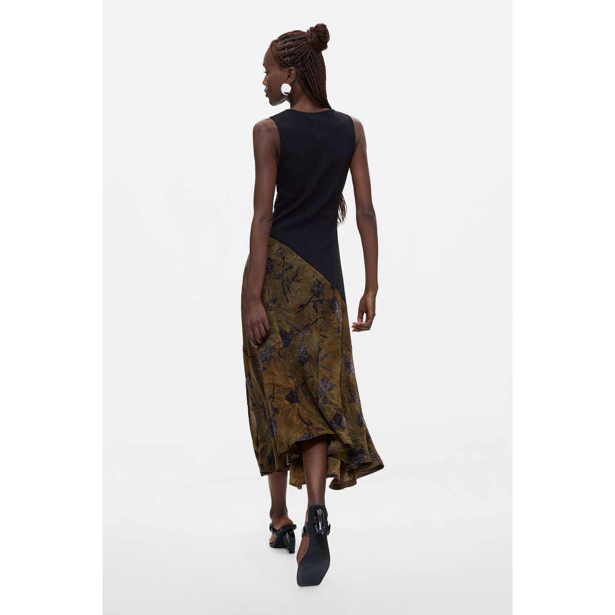 Robe floquée noir, DESIGUAL