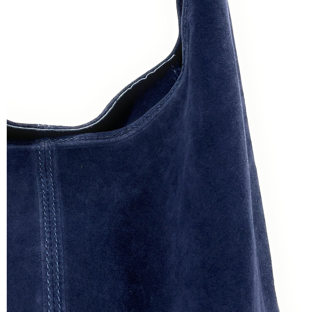 Sac à main en croute de cuir italien EVA bleu foncé, OH MY BAG