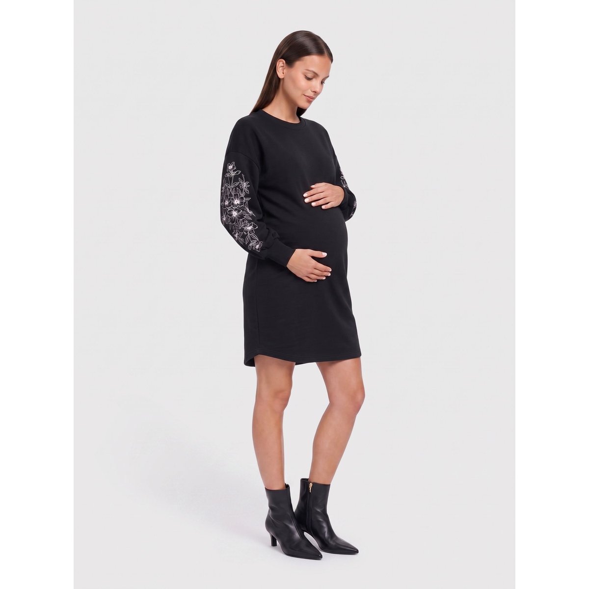 Robe Molletonnée black 1, ONLY