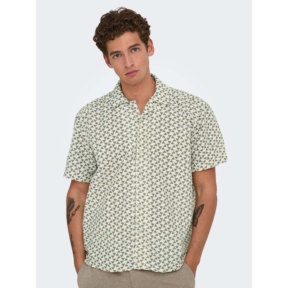 Chemise antique white, ONLY & SONS